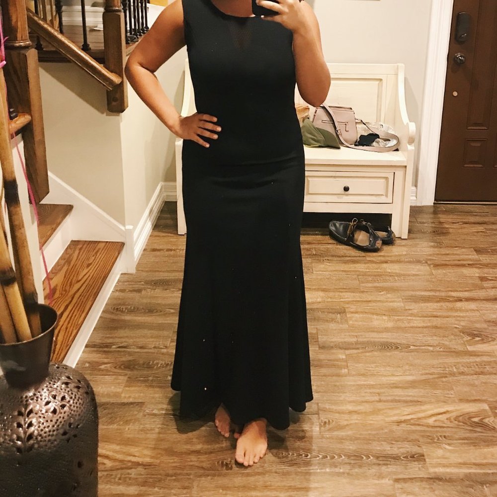 Black Maxi Dress with Sparkles